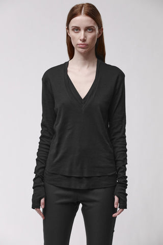 thom/krom T-SHIRT W TS 649 BLACK