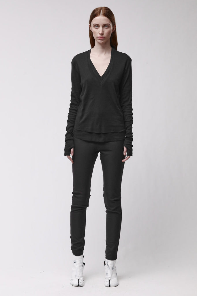 thom/krom T-SHIRT W TS 649 BLACK