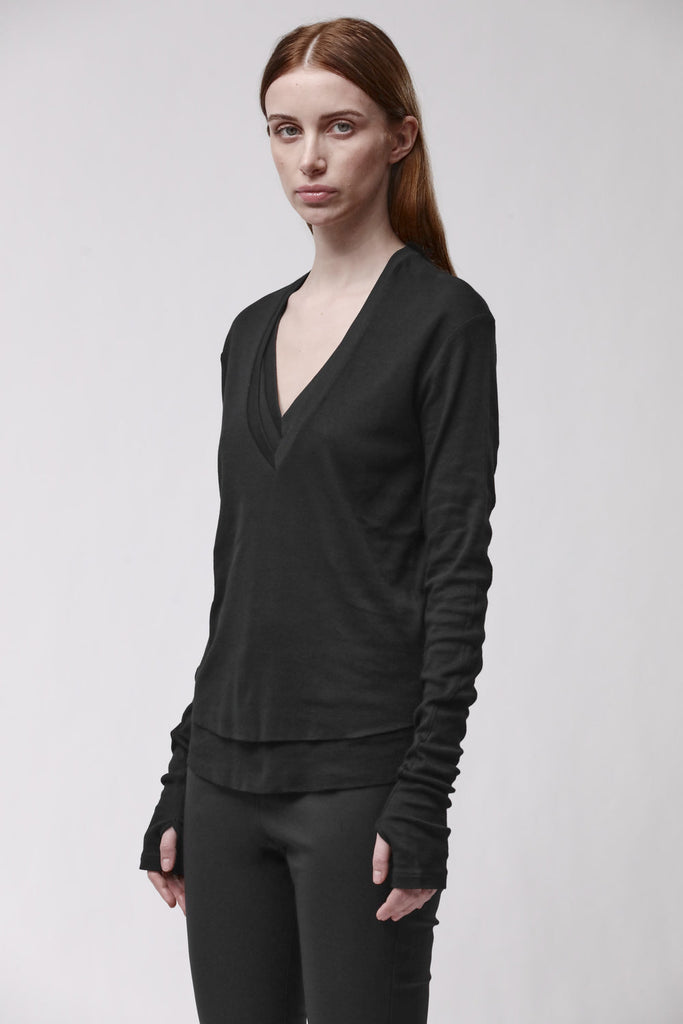 thom/krom T-SHIRT W TS 649 BLACK