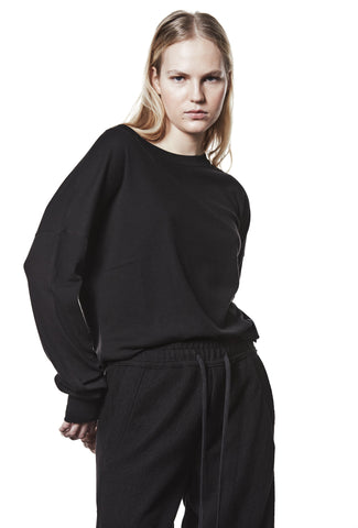 thom/krom AW25 W TS 592 sweat shirt black