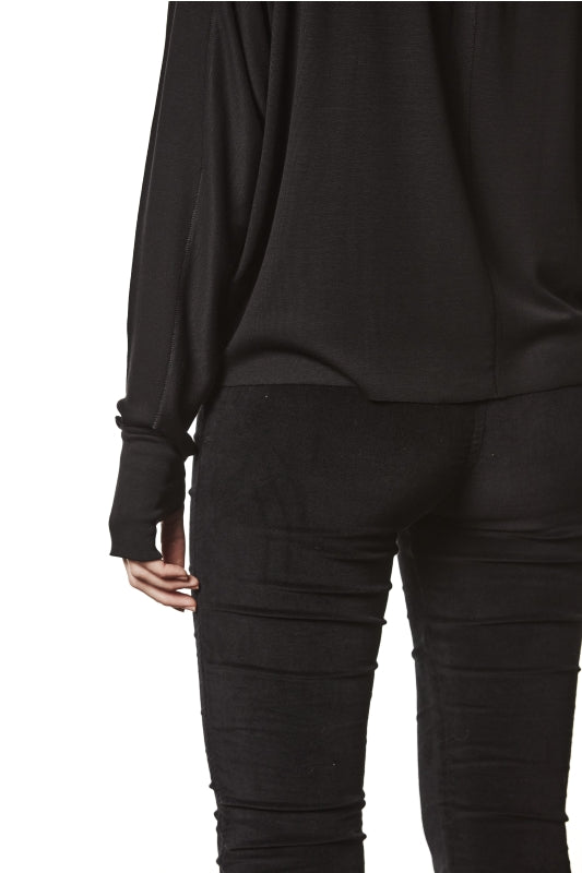 thom/krom AW25 W TS 602 sweatshirt black