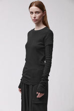 thom/krom W TS 646 Black Women T-shirt Worked