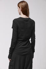 thom/krom W TS 646 Black Women T-shirt Worked