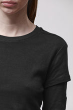 thom/krom W TS 646 Black Women T-shirt Worked