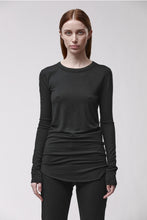 thom/krom W TS 652 Black Women T-shirt Worked