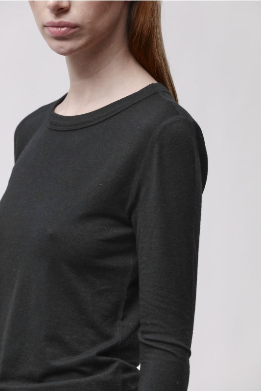 thom/krom W TS 652 Black Women T-shirt Worked