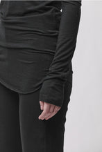 thom/krom W TS 652 Black Women T-shirt Worked