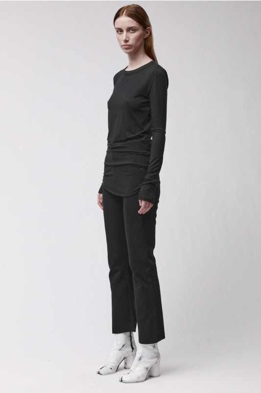 thom/krom W TS 652 Black Women T-shirt Worked