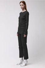 thom/krom W TS 652 Black Women T-shirt Worked