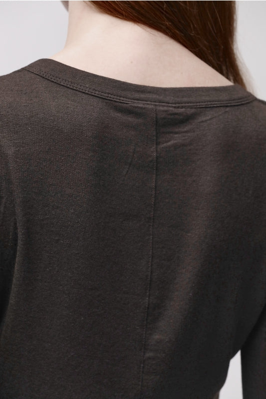 thom/krom W TS 652 Cold Brown Women T-shirt Worked