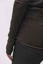 thom/krom W TS 652 Cold Brown Women T-shirt Worked