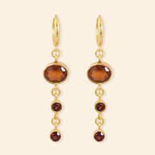 Ekadori Terra Knots Red, Hessonite & Garnet