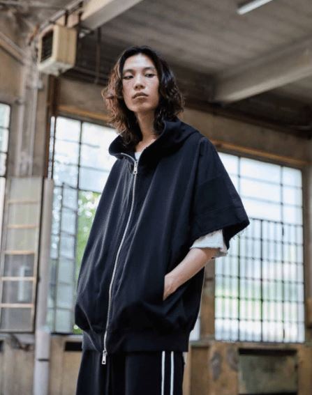 Andrea Ya’aqov Sleeveless Hoodie And Zip - 09 Black