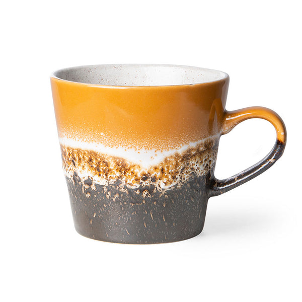 HK Living : 70s ceramics: cappuccino mug fire