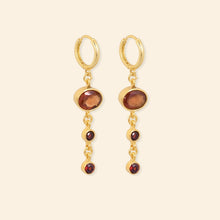 Ekadori Terra Knots Red, Hessonite & Garnet