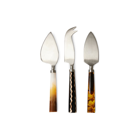HK Living : Cheese Knives Havana (set of 3)