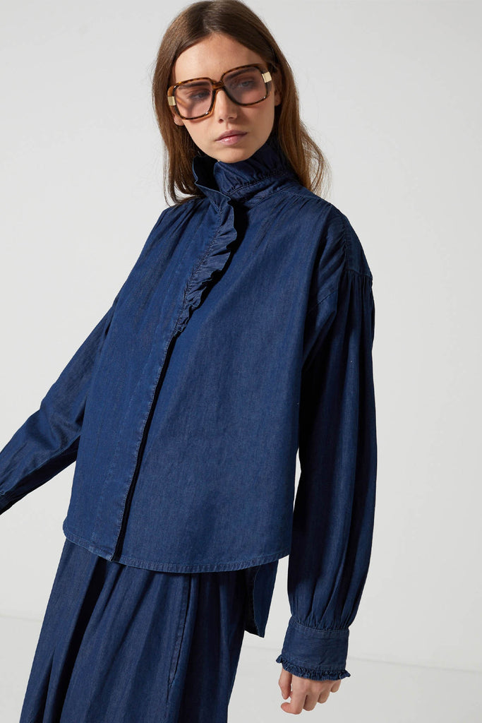 Alice Top Dark Blue Denim