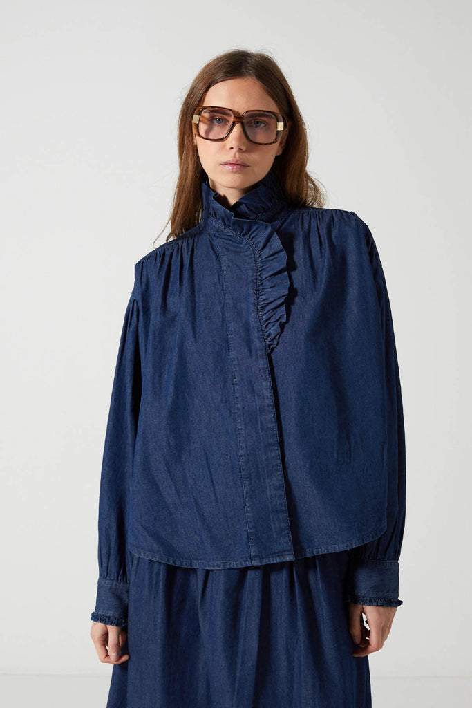 Alice Top Dark Blue Denim