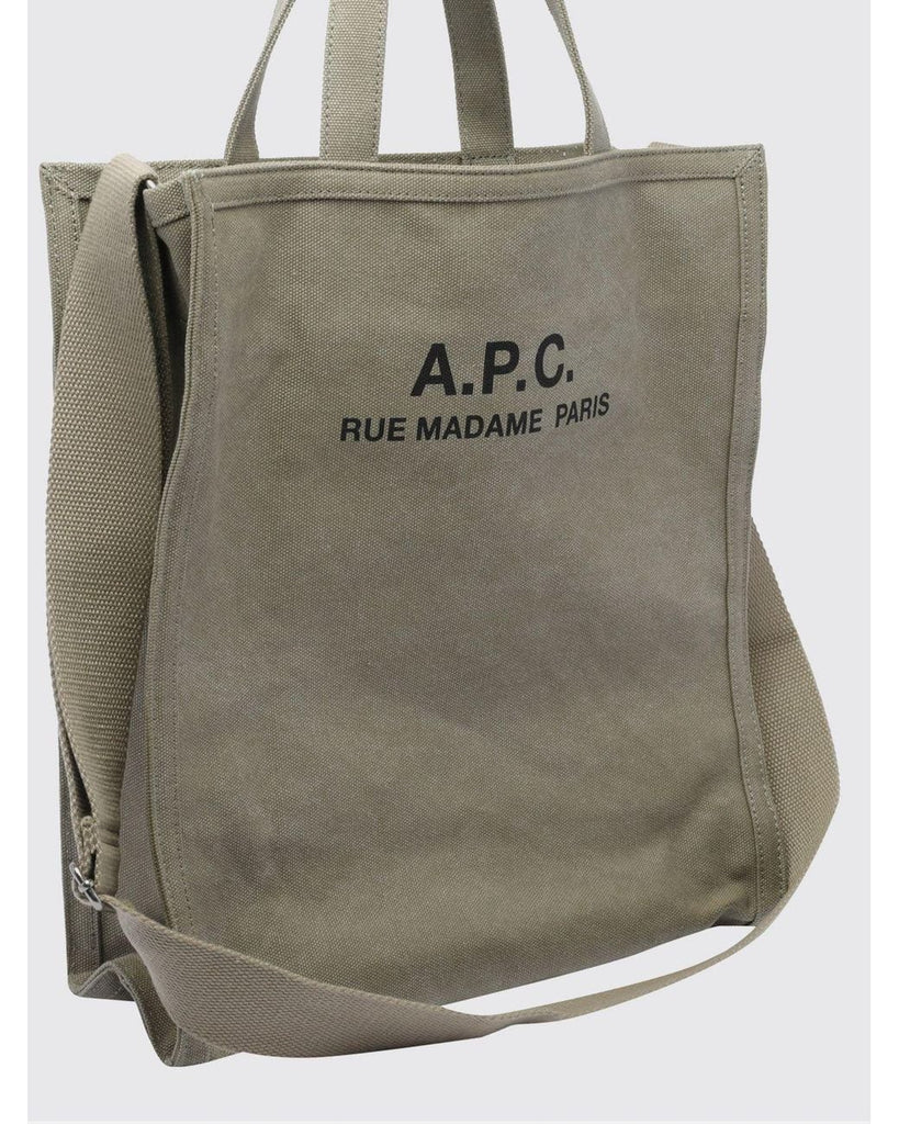A.P.C. Men's Natural Cabas Recuperation Cotton Canvas Bag