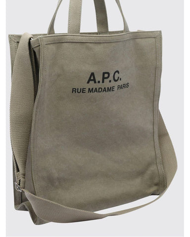 A.P.C. Men's Natural Cabas Recuperation Cotton Canvas Bag
