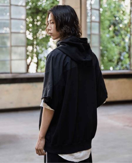 Andrea Ya’aqov Sleeveless Hoodie And Zip - 09 Black