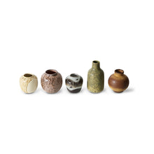 HK Living : 70s ceramics: small vases pursuit (set of 5)
