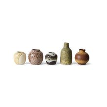 HK Living : 70s ceramics: small vases pursuit (set of 5)