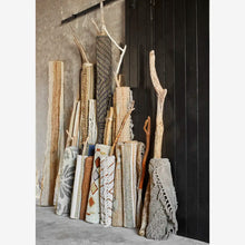 Madam Stoltz Handwoven wool rug Khaki