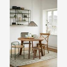 Madam Stoltz Handwoven wool rug Khaki