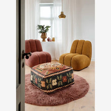 Madam Stolz Handwoven jute pouf