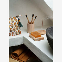 Quilted cotton washbag