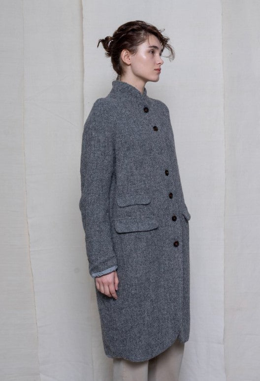 HANNOH WOOL coat Marika - Harris Tweed fabric