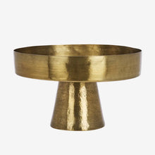 Hand hammered pedestal tray