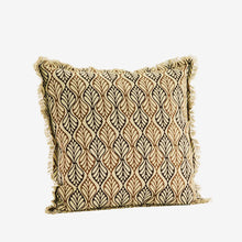 Printed Cushion Cover w/ Fringes - 50x50 cm