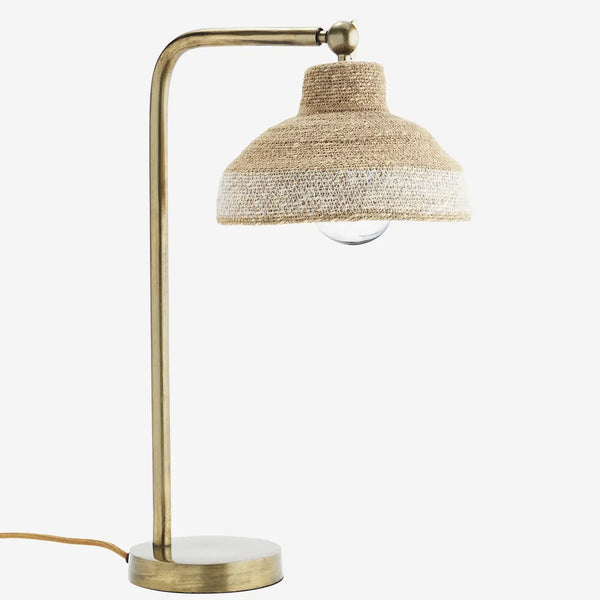 Madam Stoltz Table Lamp w/ Grass Shade