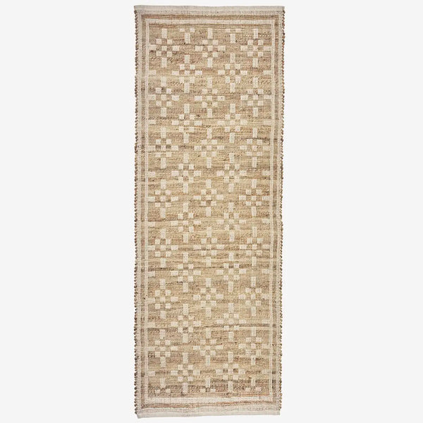 Madam Stoltz Jute runner off white 70x200cm