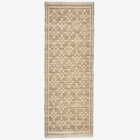 Madam Stoltz Jute runner off white 70x200cm