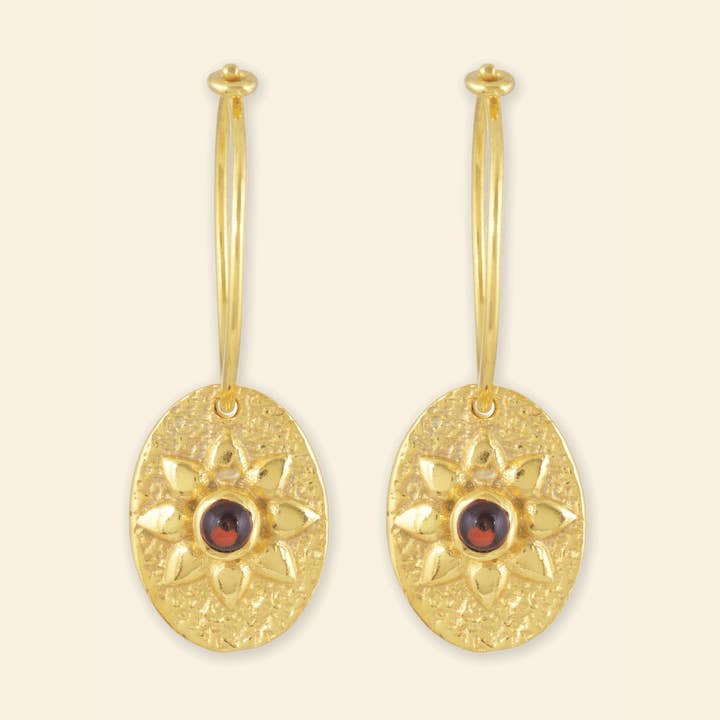 Ekadori Sunflare Hoops Red, Garnet