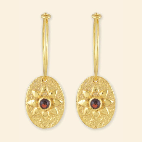 Ekadori Sunflare Hoops Red, Garnet
