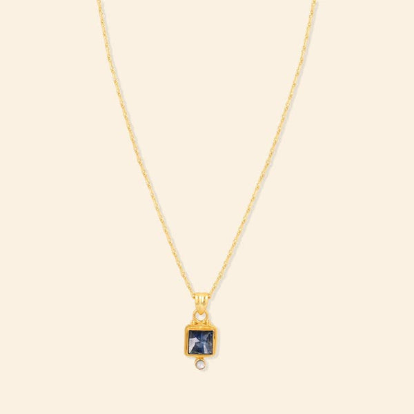 Ekadori Shadow Fruit Blue Kyanite & Pearl