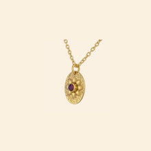 Ekadori Sunflare Necklace Garnet