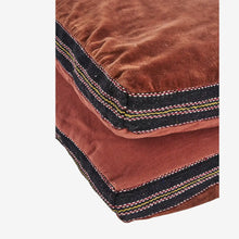 Madam Stoltz Cotton velvet mattress 60x140cm Burnt red