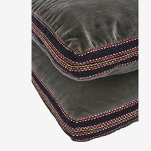 Madam Stoltz Cotton velvet mattress 60x140cm Grey, black