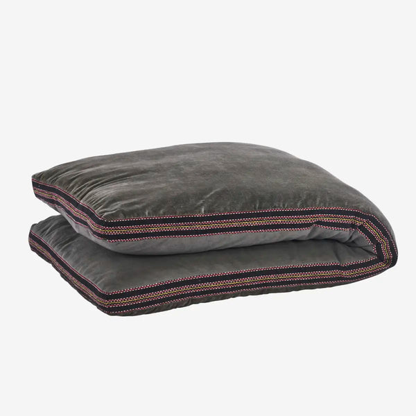 Madam Stoltz Cotton velvet mattress 60x140cm Grey, black
