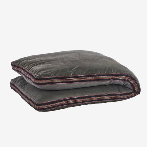 Madam Stoltz Cotton velvet mattress 60x140cm Grey, black