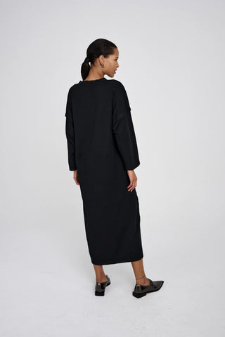 Rabens Saloner Brynja Jersey Dress Faded Black
