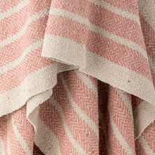 Monta Throw, Rose, Recycled Cotton