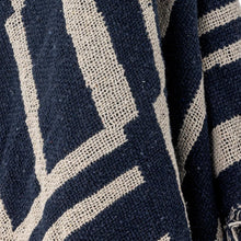 Frankie Throw, Blue, Recycled Cotton