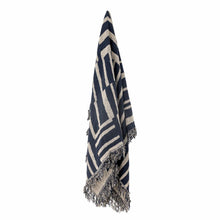Frankie Throw, Blue, Recycled Cotton