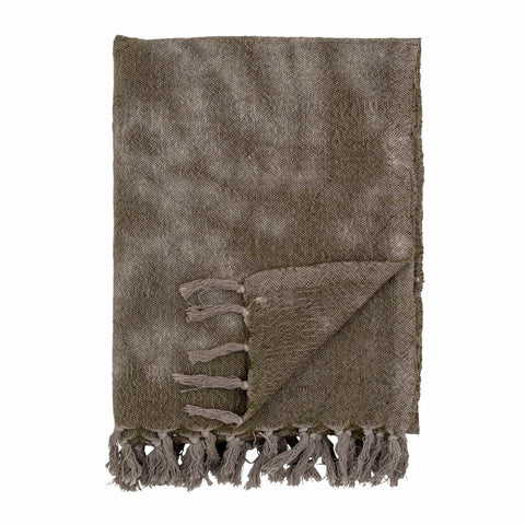 Ginger Throw, Green, Wool